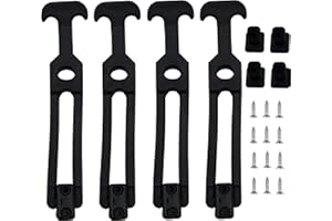 Creatyi 4 PCS Latest Model 8'' Rubber Flexible T-Handle Draw Latches,for Tool Box,Cooler, Golf Cart, Engineering Machine Hood or Farm Machinery (4 PCS 8'')