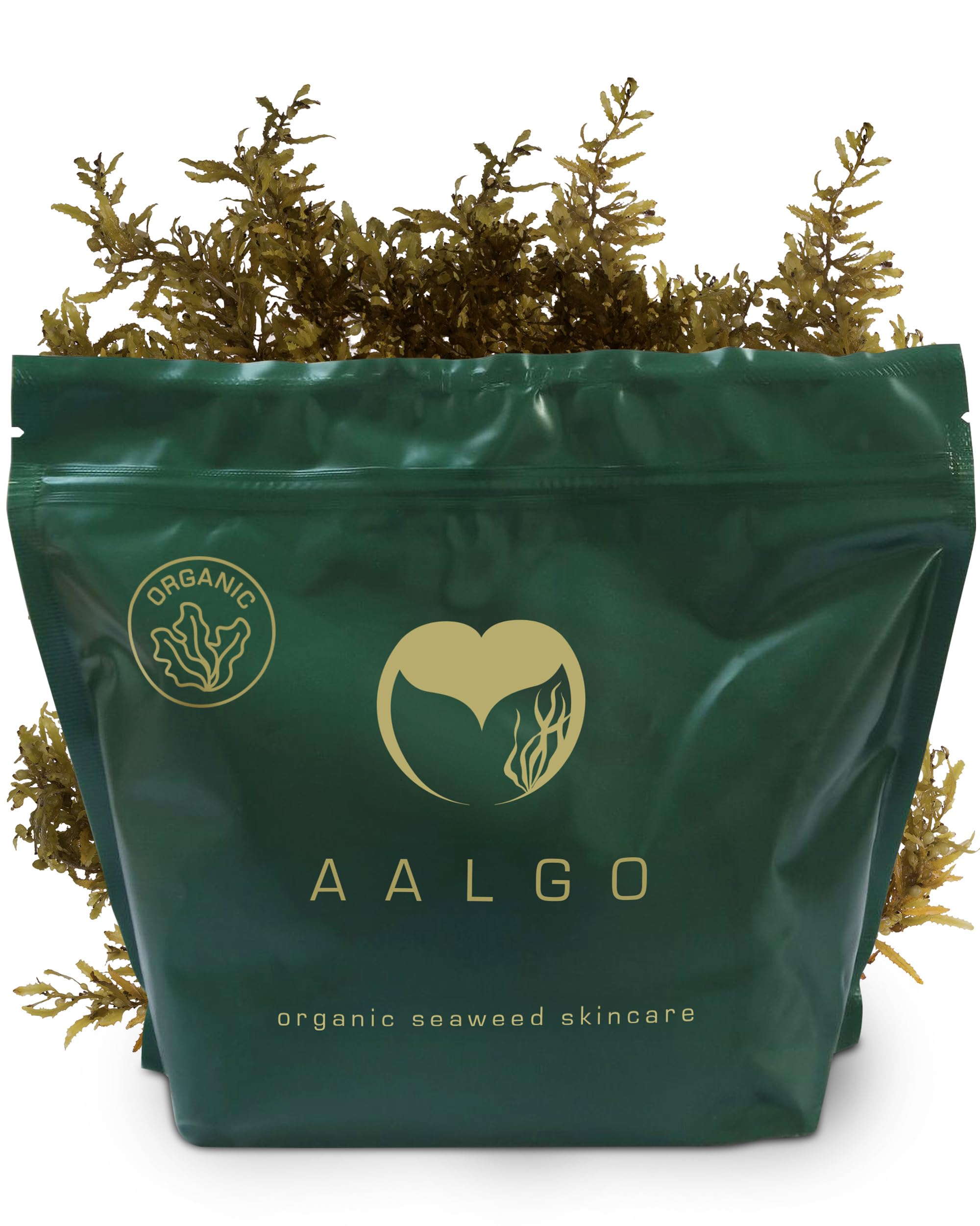 Aalgo Organic Seaweed Powder Bath Soak – Multi-Use Face Mask, Foot Soak, Body Soak & Skincare for the Whole Family – Helps Soothe Skin Issues & Dry Skin Naturally, 1kg