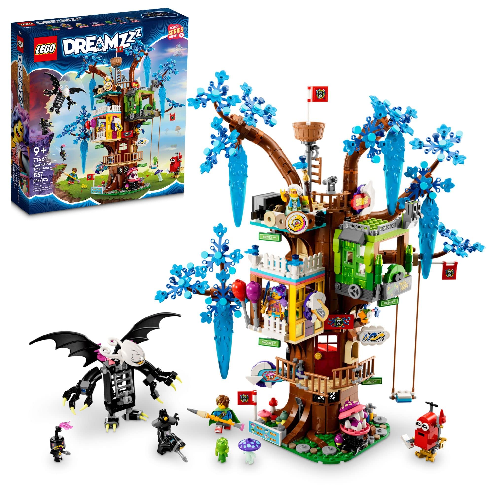 Photo 1 of Lego DREAMZzz Fantastical Tree House 71461 Features 3 Detailed Rooms, Building Toy for Kids Ages 9+ with Big Imaginations, Includes Mrs. Castillo, Izzie, Mateo and The Night Hunter Minifigures
