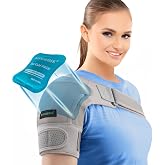 KONSEDIK Shoulder Brace Sling Immobilizer,Adjustable Compression Cuff - M | with Ice Pack Rotator Cuff Injury Supports for AC Joint Pain Relief,Stability,Tear,Bursitis,Swelling,Tendonitis,for Men&amp;Women