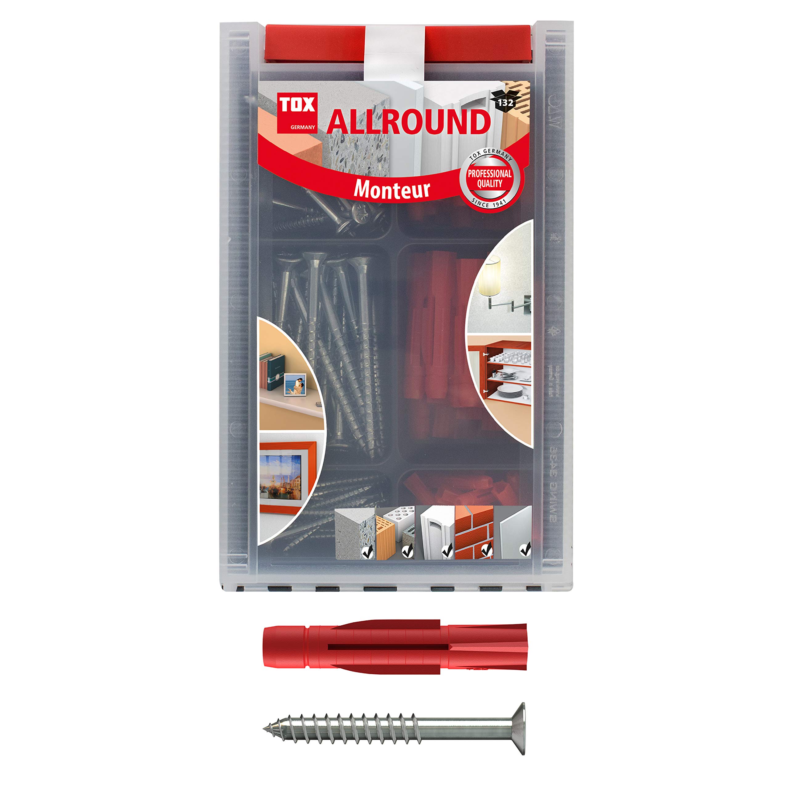 TOX standard assortment Allround Monteur132 pcs, 094901081