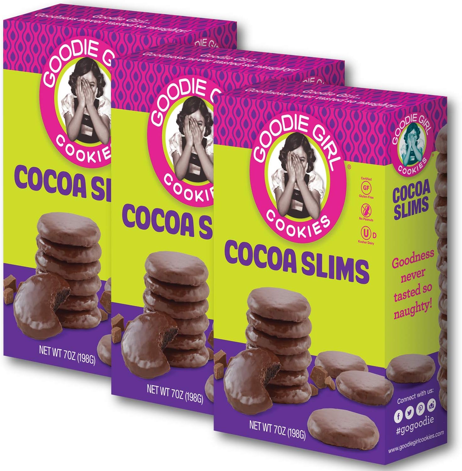 Goodie Girl Cookies, Cocoa Slims (3 Pack)
