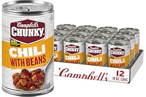 CAMPBELL’S CHUNKY Campbell's Chunky Chili with Beans, 19 Ounce Can (Pack of 12)