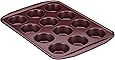 Circulon Nonstick Bakeware 12-Cup Muffin Tin / Nonstick 12-Cup Cupcake Tin - 12 Cup, Red