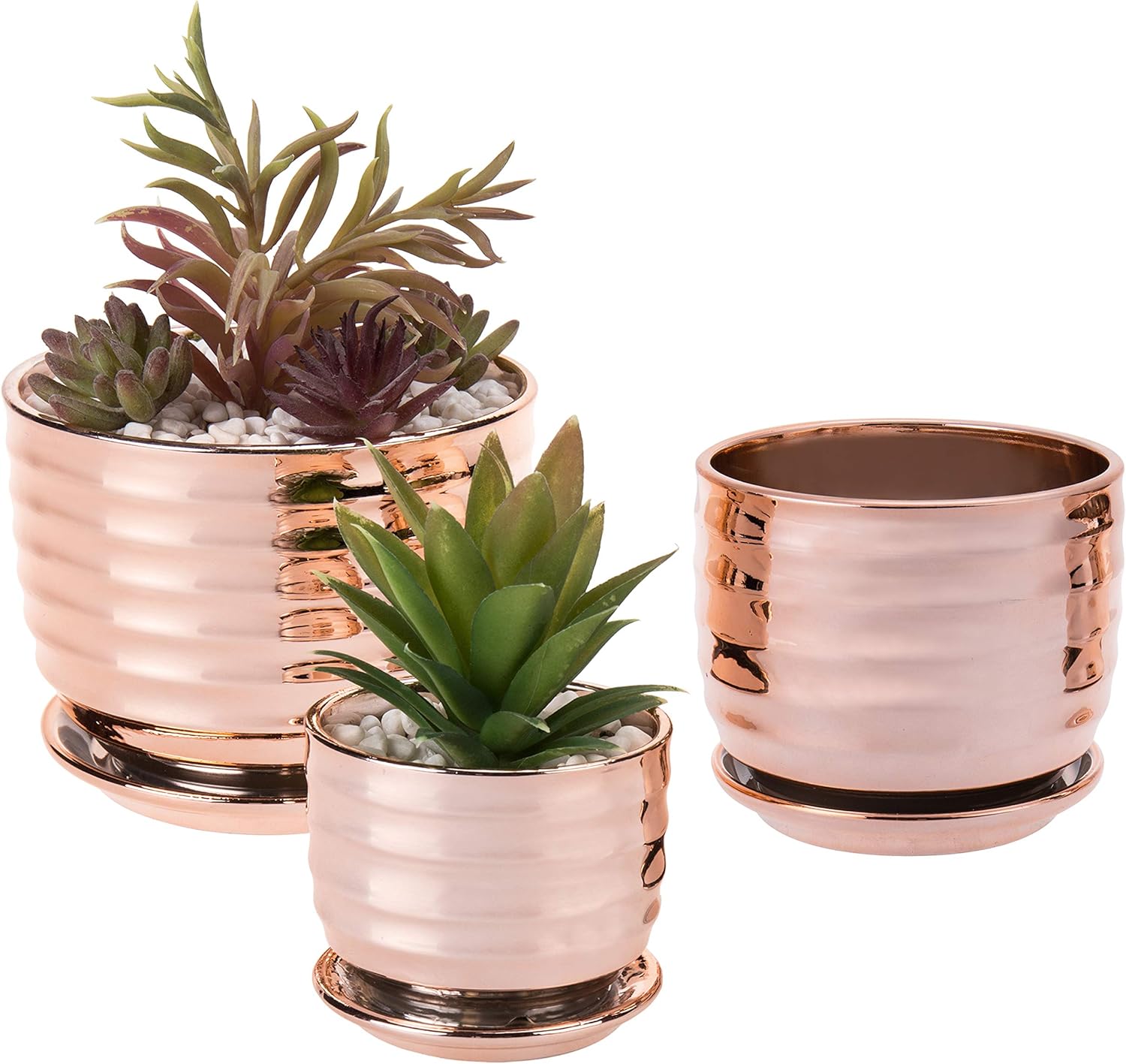 MyGift Contemporary Metallic Copper 