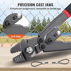 VEVOR Wire Rope Crimping Tool and Cutter Up To