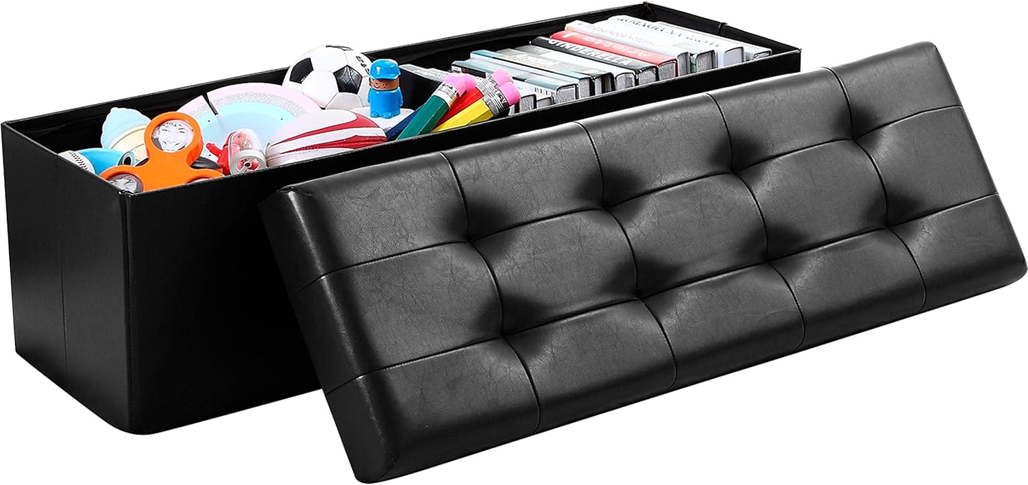 Best Ottoman Black 45 Inch