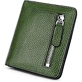AINIMOER Small Leather Wallet for Women, Ladies Credit Card Holder RFID Blocking Women's Mini Bifold Pocket Purse