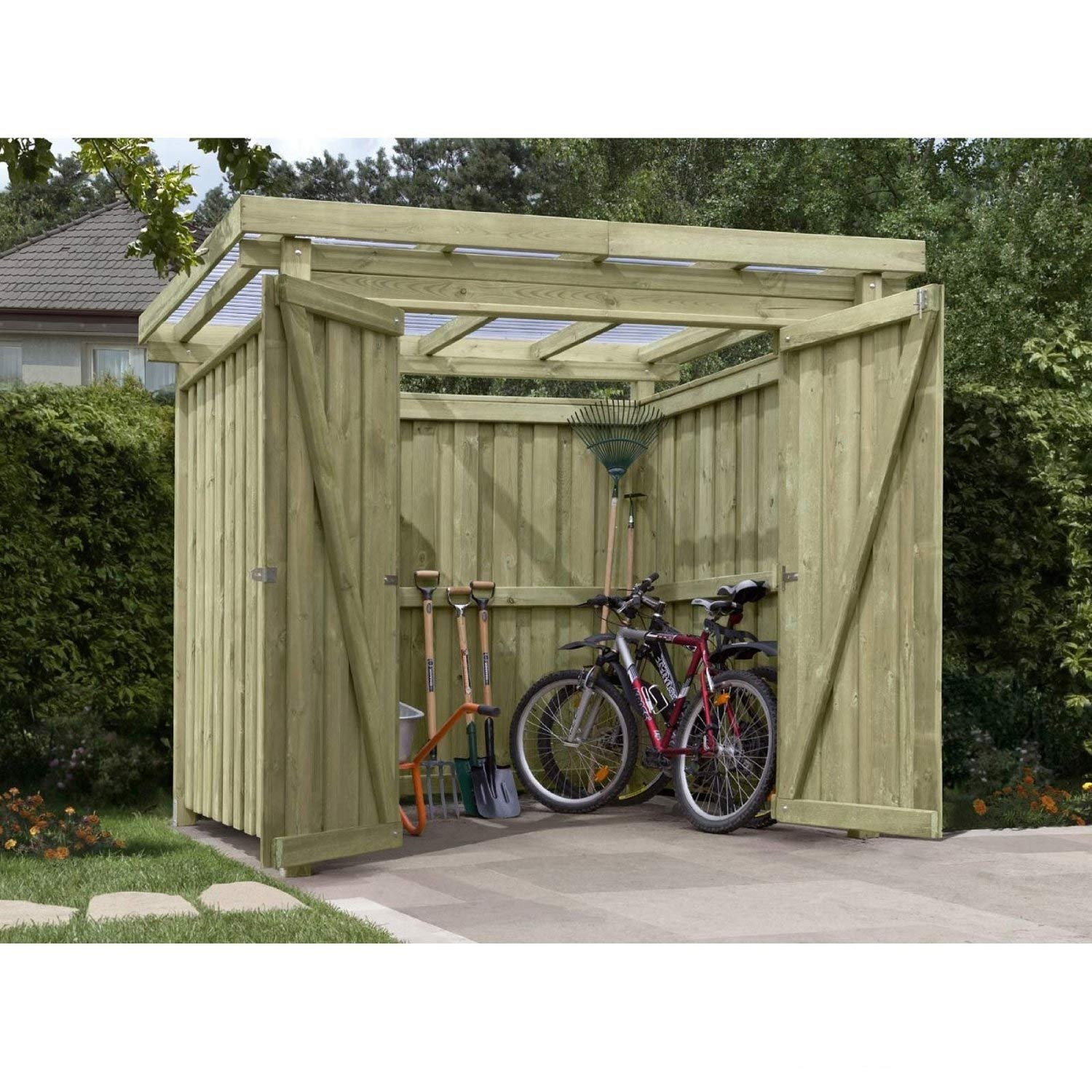 Fahrradbox und Fahrradgarage aus Holz Infos & Preise