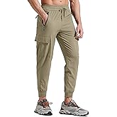 Libin Men's Lightweight Joggers Quick Dry Cargo Hiking Pants Track Running Workout Athletic Travel Casual Outdoor