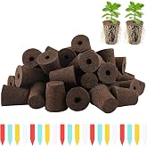 YBB 50 Pcs Hydroponic Growth Sponges, Seed Starter Pods Rapid Rooter Plugs Replacement Compatible with Aerogarden iDOO Hydroponic Garden System with 60 Labels