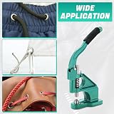 DASBET 3 Die Hand Press Grommet Machine with 1500 Grommets Eyelet Kit view 6