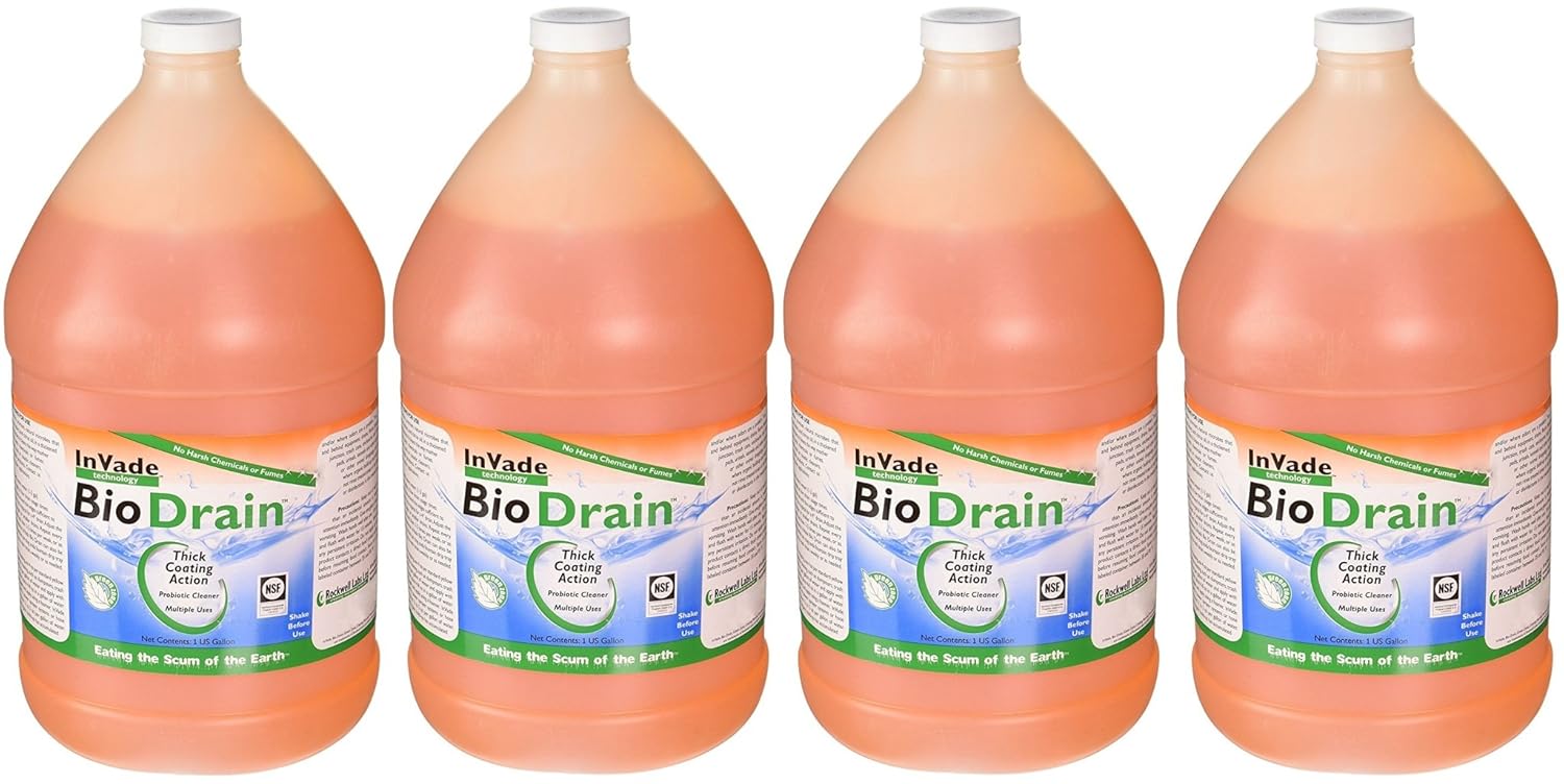 InVade Bio Drain Gel GallonGhIxvr, 4Pack (1 gallon) Home & Kitchen