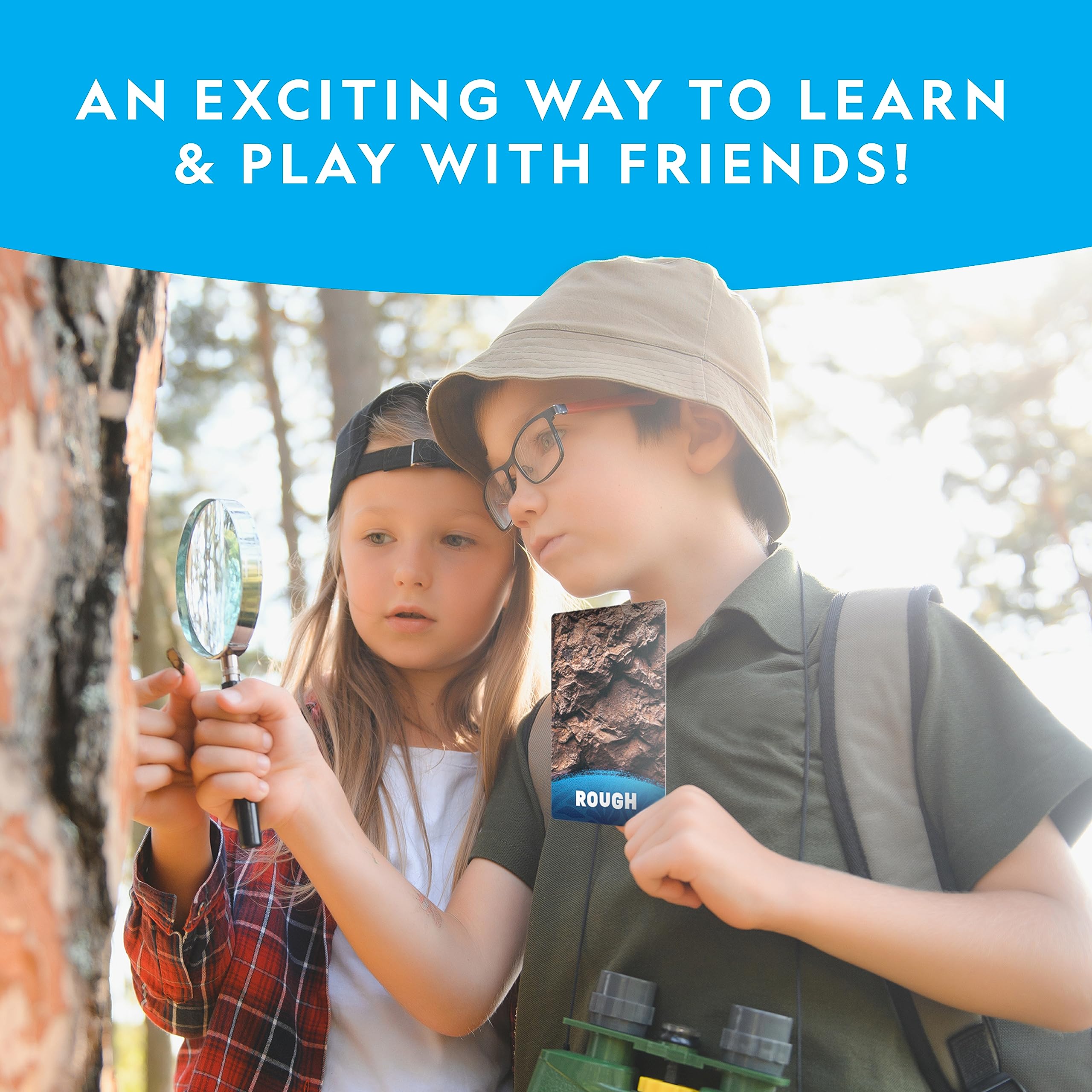 National Geographic Scavenger Hunt for Kids Card Game - Seek & Match Objects from 40 Jumbo-Sized Cards, Camping Games, Activities for Toddlers, Car Game, Kids Outdoor Activities, Stocking Stuffers