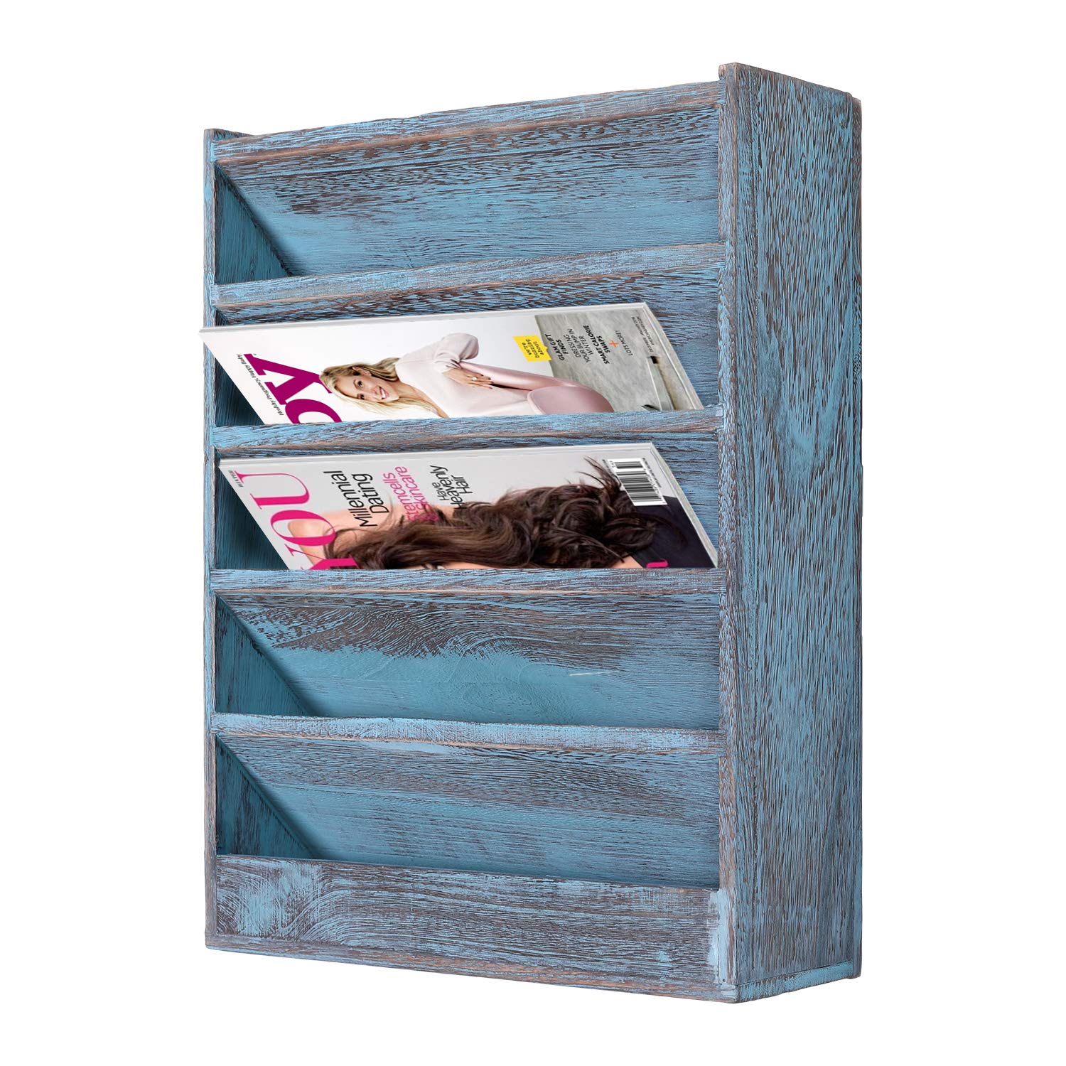 Best rustic blue desk organizer