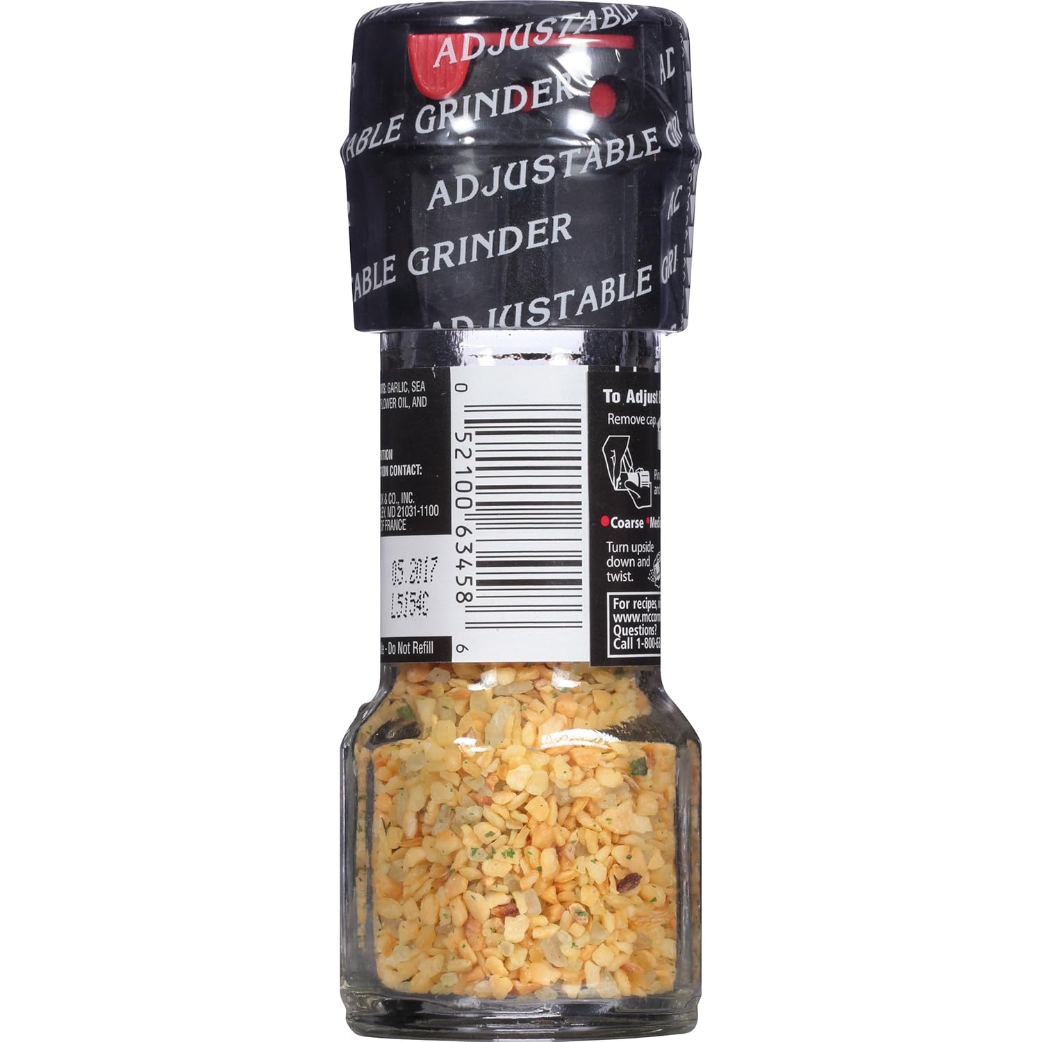 McCormick Garlic Seasoned Salt Grinder, 1.58 oz: Prime Pantry