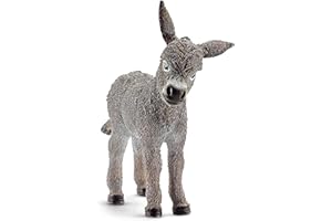 Schleich Farm World Donkey Foal Educational Figurine for Kids Ages 3-8