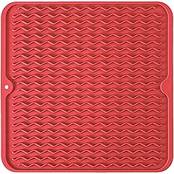 Silicone Dish Drying Mat, Non-Slip Easy Clean Sink