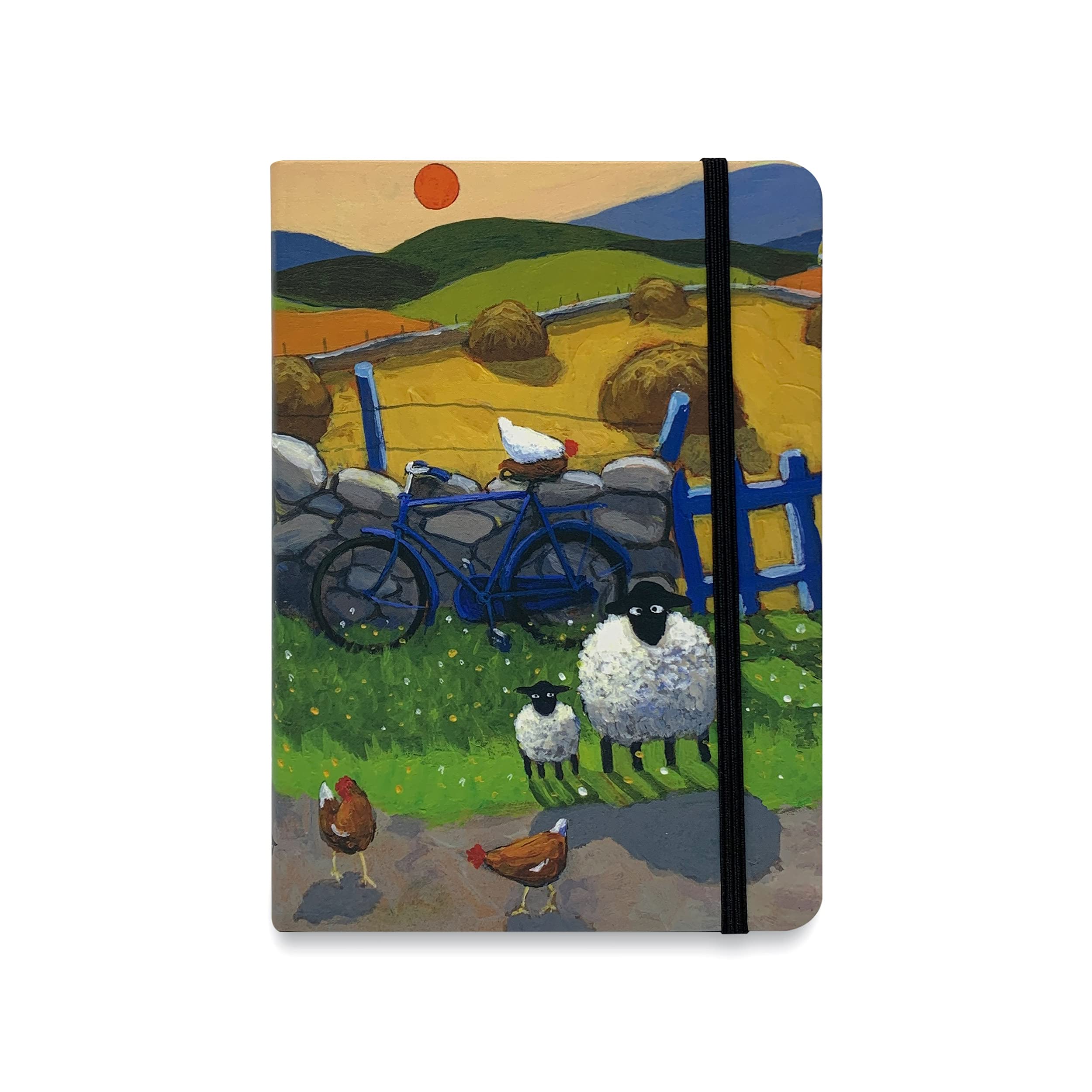 "On Ewer Bike" Flexible Pocket Notebook by Thomas Joseph - Funny Sheep