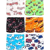 BliBliTaTa Boys' Underwear,Soft Cotton Tagless Panties for Toddlers' & Little Kids' Comfort,Breathable Boxer Briefs,6-Pack