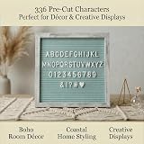 C Crystal Lemon Rustic Turquoise Letter Board 25x25cm 336 Letters view 9