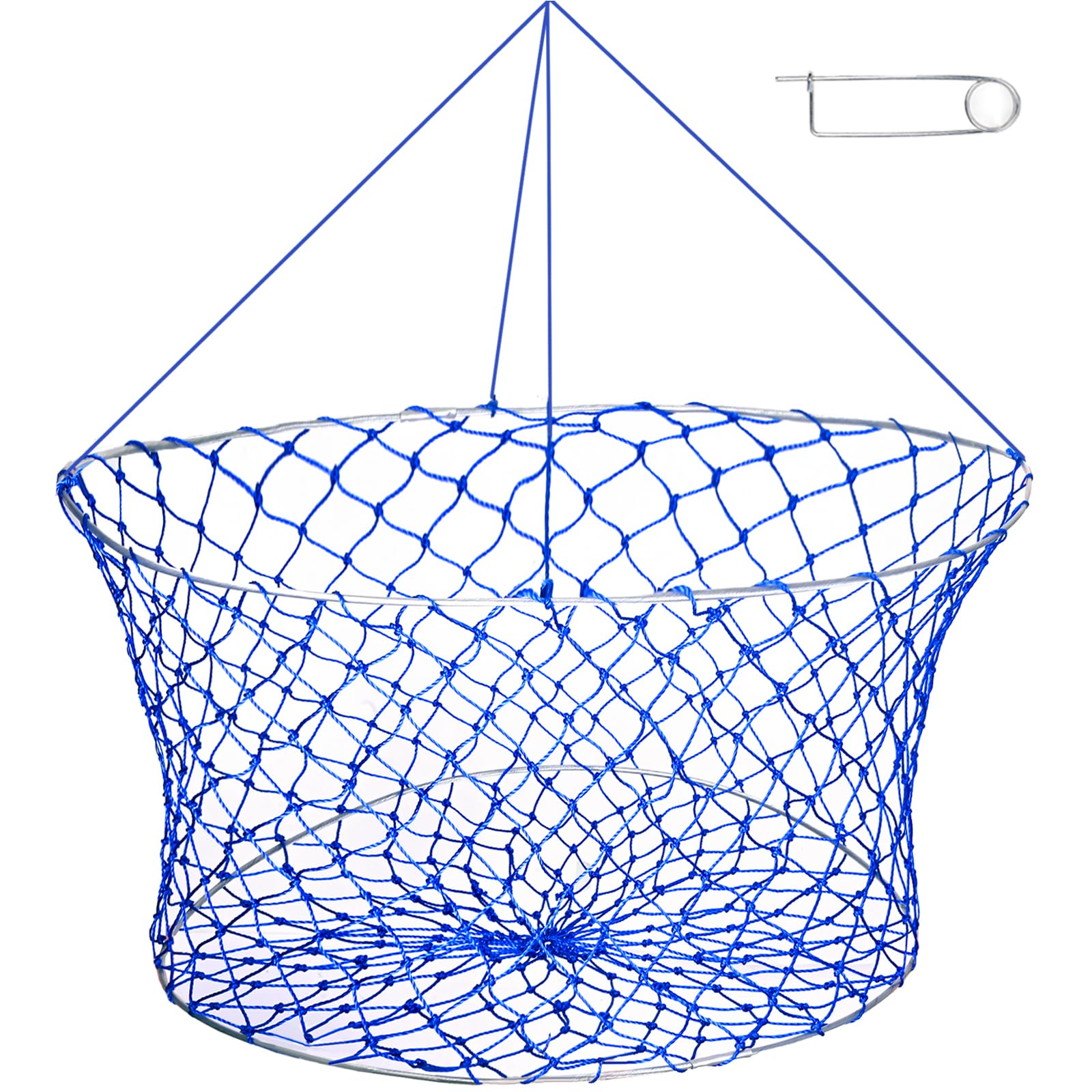 Photo 1 of Crab Traps for Blue Crabs Set, Foldable Crab Net and Portable Fish Basket with Bait Clip and Rope, Portable Crabbing Equipment for Saltwater and Freshwater pier Deck Bridge 24 * 20 * 12inch