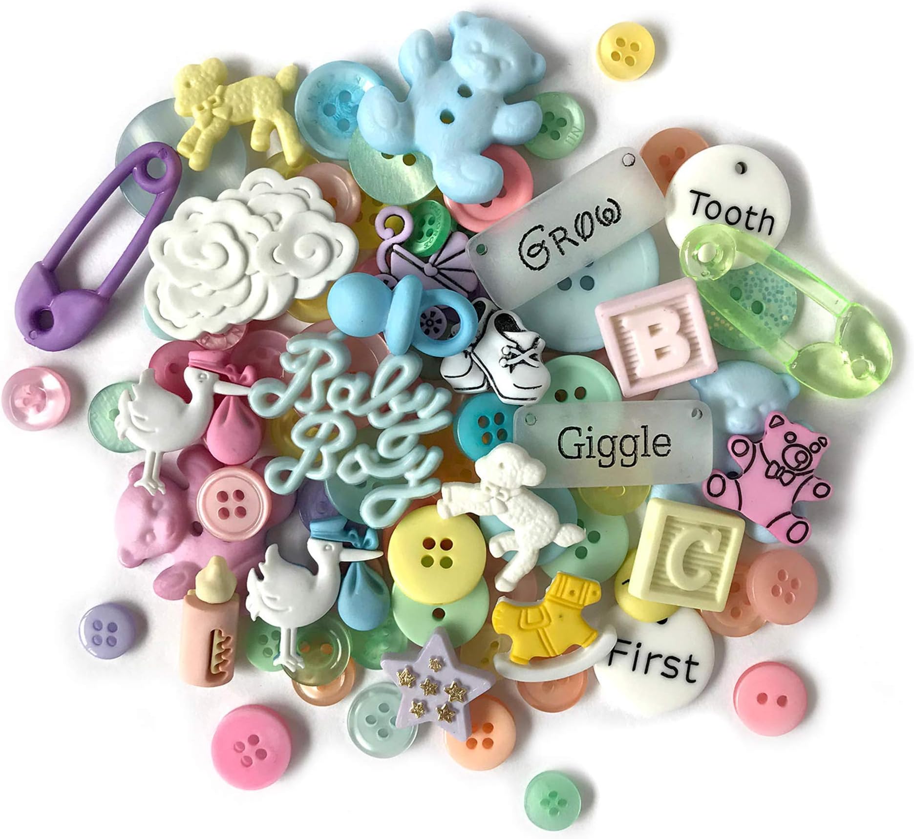 Buttons Galore Baby, Multi-Colour, 0.6
