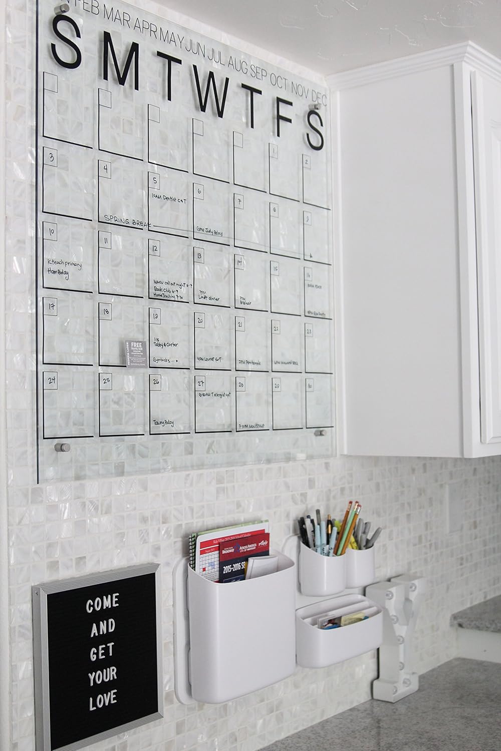 Amazon Com White 1 X 1 Pearl Shell Tile 1 Sqft Copy Home Kitchen