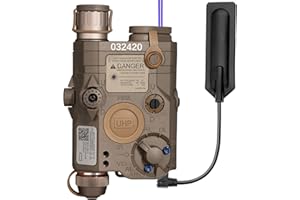 ACTIONUNION Airsoft PEQ-15S Pro UHP Visible Blue Laser + IR Laser + White LED Flashlight
