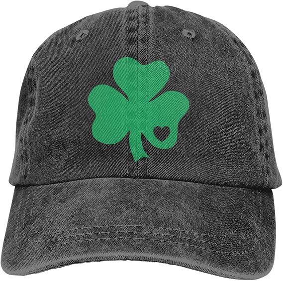 Baseball Cap Irish Shamrock Green Clover Heart St. Patrick's Day Travel