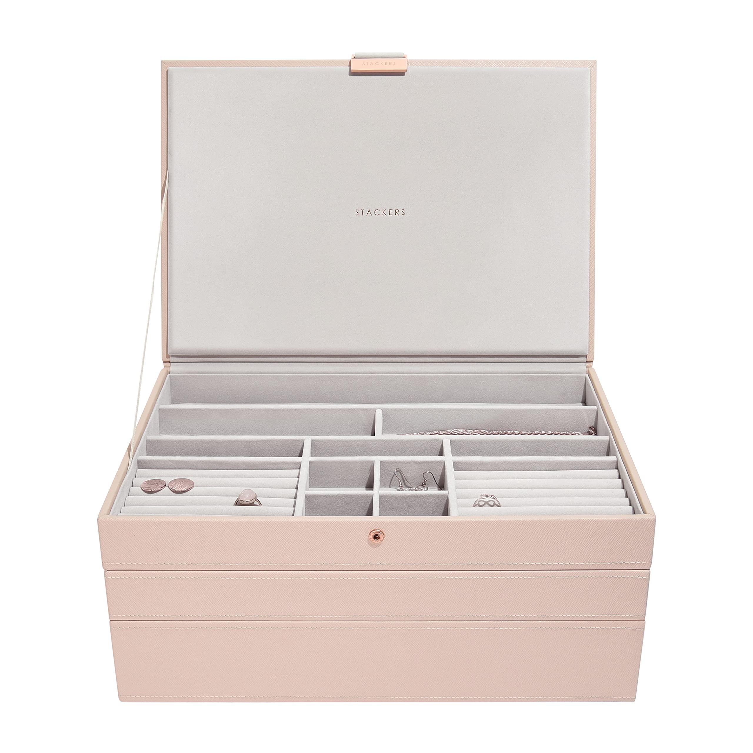 Stackers Blush Supersize Jewellery Box- Set of 3