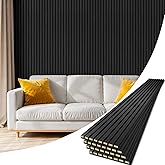 Vellorise 4 Pack Wood Panels for Wall, 94.4" x 12.8" Acoustic Wood Slat Wall Panel for Interior Decor & Noise Reduction, Soun