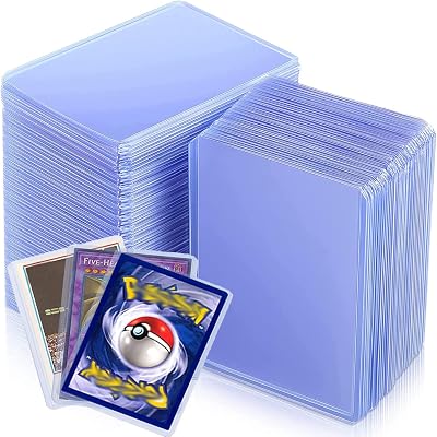 WAIZHIUA 100pcs 3x4 Top Loaders Card Protectors 35pt Thick Standard Size for