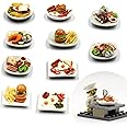 Mixed 10 Assorted Breakfast Set - Miniature Food, Tiny Food for Decoration Dollhouse, Doll House, Diorama (scale 1:24, 1/24)