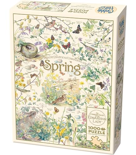 Puzzle 1000 Pièces Cobble Hill « Brambly Hedge Spring Story » - Avec Poster, Neuf, 67x48 Cm Env.
