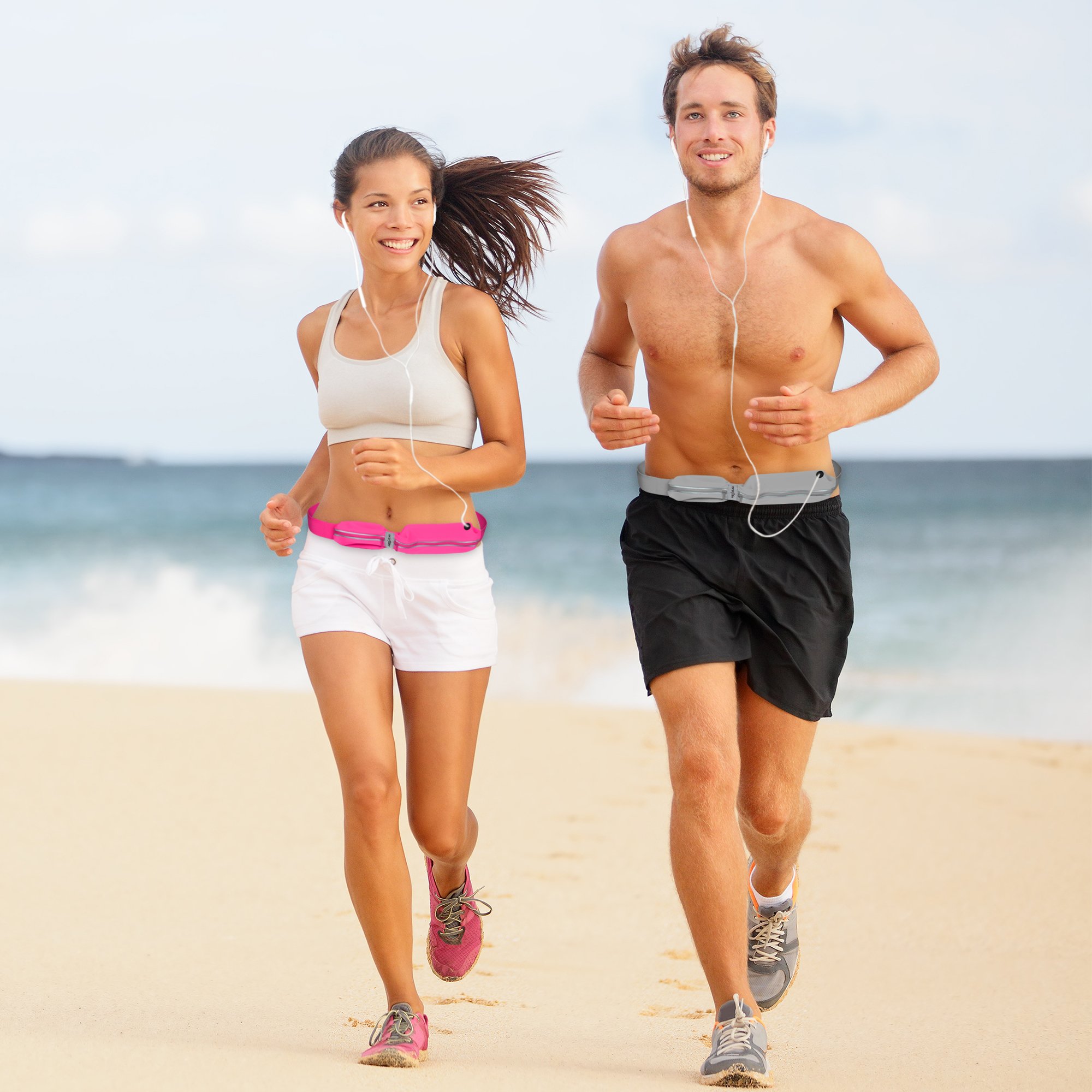 Sport Running Belt - BFSPORT Water Resistant Waist Storage Belt for iPhone 8/8plus/7/7Plus/6/6S/6Plus, Samsung S8,S7 and Other Smartphones