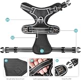 HEELE No Pull Dog Harness Large Reflective Adjustable Front Back Leash view 4