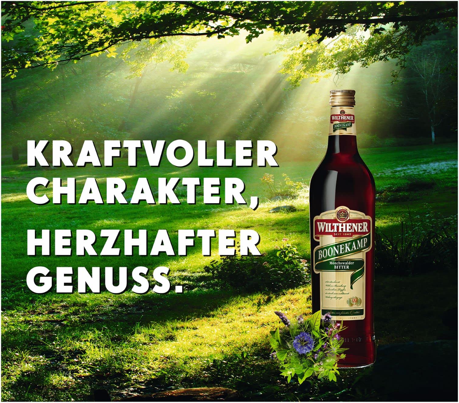 Wilthener Boonekamp I Mönchswalder Bitter I ohne Zuckerzusatz I 43% vol. | 0,7 l 2