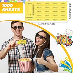 Kosiz 1000 Sheet 20 Bid Raffle Tickets Chinese