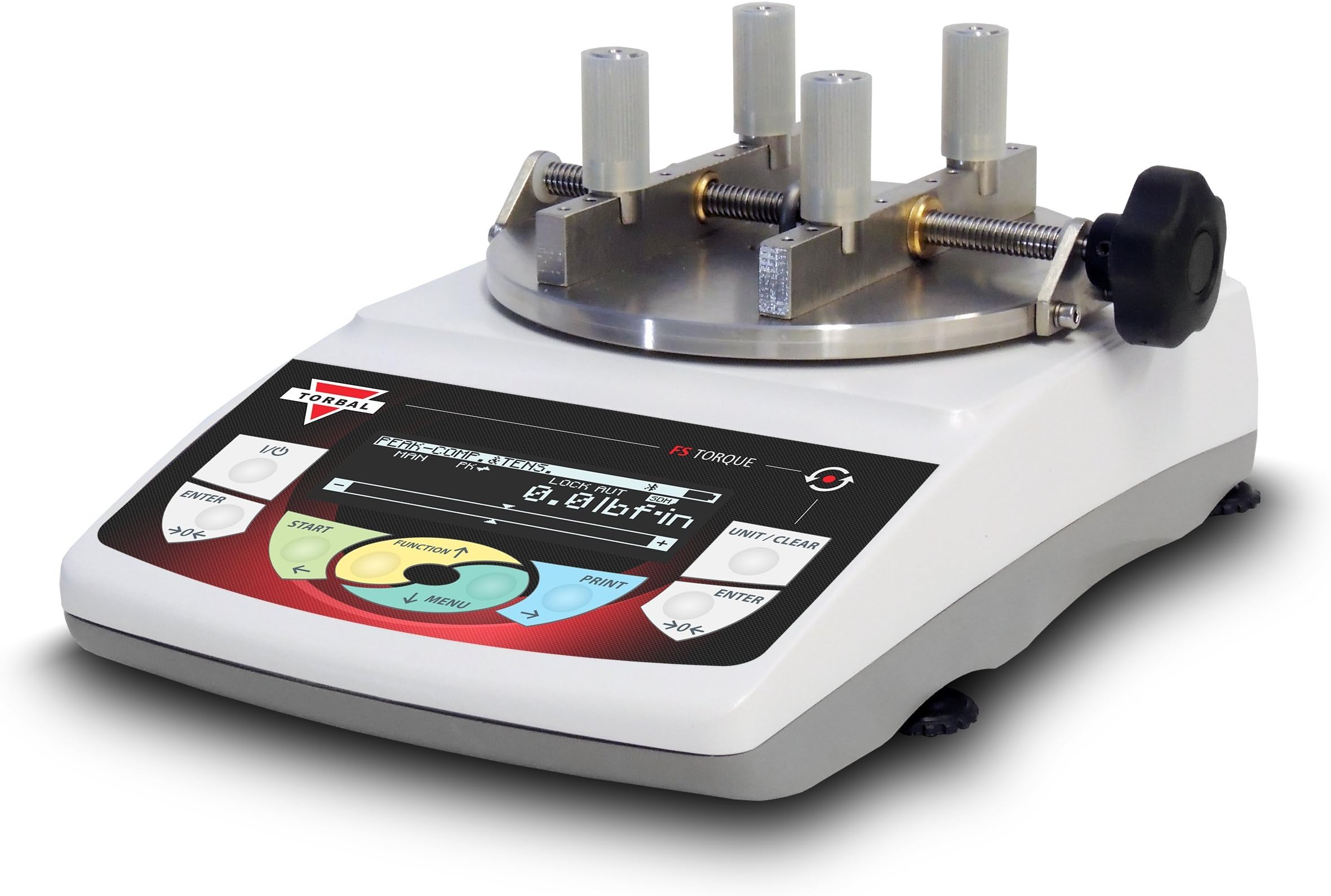 TORBAL FSA10 Cap Torque Gauge, 100lbf.in x 0.1lbf.in, Clockwise & Counter Clockwise testing, Built-in Wireless, microSD, Peak and Multi Peak Detection