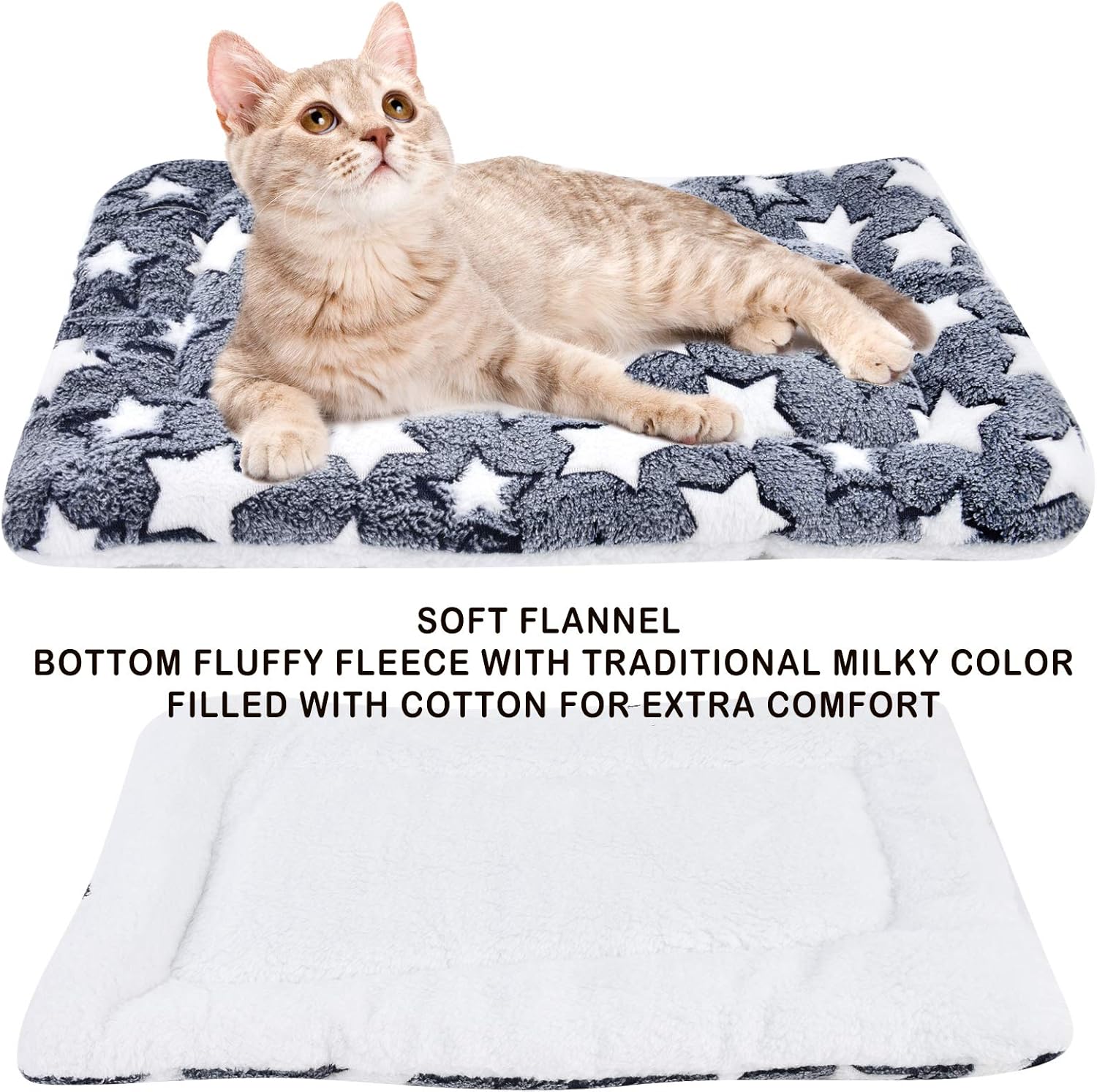 Vejaoo Dog Bed Mattress Multipurpose Machine Washable Puppy Mat Cushions for Small/Medium/Large Dogs and Cat Cages XZ006 (61 * 41 CM - Image 5