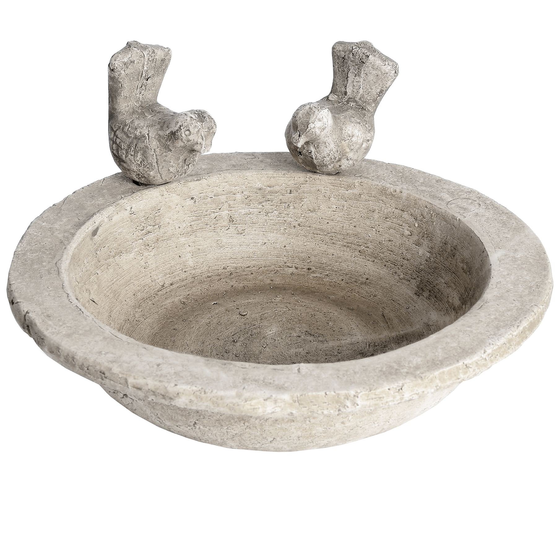Hill 1975 9030 Bird Bath Small, STONE, Multi-Colour, One Size, 24.5 x 24.5 x 6cm