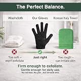 Temple Spring Exfoliating Glove Mustard Yellow Carbonized Bamboo Bath Sponge view 8
