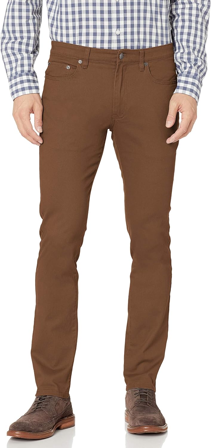 mens skinny twill pants