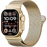 TRA Milanese Loop Band Compatible with Apple Watch 49mm 46mm 45mm 44mm 42mm Men Women, Stainless Steel Mesh Metal Magnetic Clasp Strap for iWatch Series 11 10 9 8 7 6 5 4 3 2 1 Ultra SE
