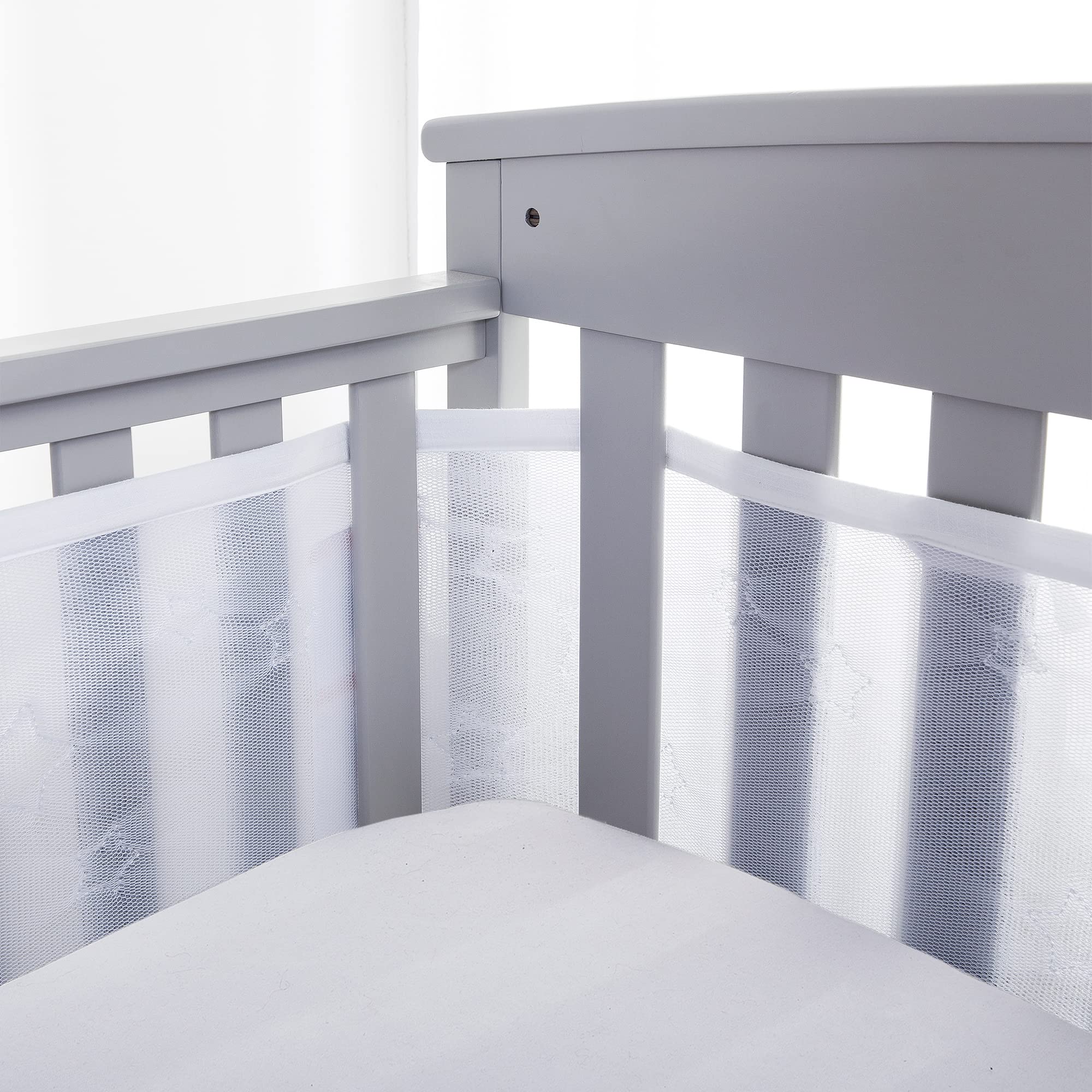 BreathableBaby Breathable Mesh Liner for Full-Size Cribs, Sheer