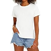 Stelle Women T Shirts Crew Neck Short Sleeve Shirts Soft Summer Classic Fit Tees