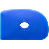 Mudtools Shape 2 Polymer Rib, Blue Firm - Throwing Pottery Tool | A workhorse for throwing, smoothing and compressing clay; handbuilding and sculpting too; made in the USA; color code B2