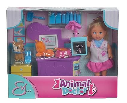 Simba Evi Love Animal Doctor Playset, Multi Color