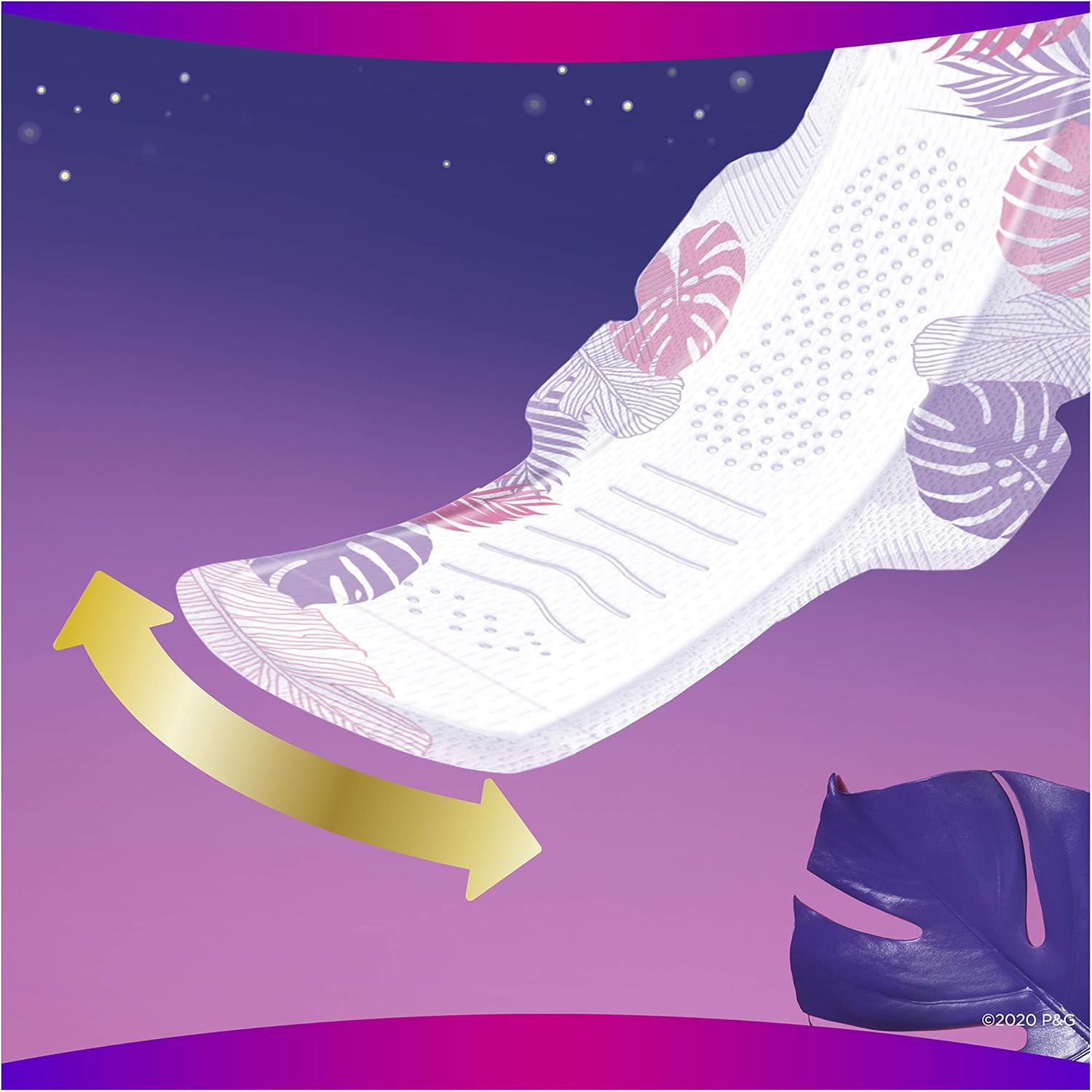 Always Radiant Feminine Pads for Women, Size 4, 60 Count, Overnight Absorbency, With Wings, Scented (20 Count, Pack of 3 - 60 Count Total): Health & Personal Care